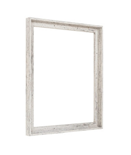 Pixy canvas 16x24 inch Floater Frames for canvas Paintings Floater Frame for Stretched canvas and canvas Panels 1-38 Thick for 34 Deep canvas (Distressed White, 16 x 24 inch)