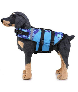 wefaner Life Jacket forDogs, Turtle Pattern Dog Pool Floating Vest, Swimsuit with Adjustable Harness, Suitable for Large Dogs
