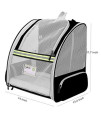 UG Pet Carrier Backpack,Ventilated for Large and Small Dogs and Cats Safety Features Travel Airline-Approved Outdoor Bag