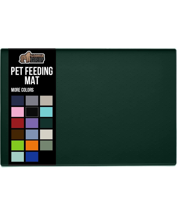 Leashboss Splash Mat Dog Food Silicone Tray With Tall Lip, For Pet