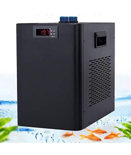 Poafamx Aquarium Water Chiller 132Gal Fish Tank Cooling System Temperature Constant Quiet with Pump for Home Fish Market Coral Shrimp Farming with 110V Transformer (Chiller, 500L/132Gal)