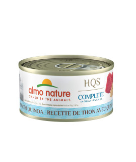 Almo Nature Hqs Complete Tuna Recipe With Quinoa In Gravy Wet Cat Food 70 G 247 Oz X 24