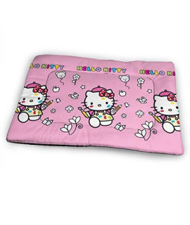 UHBBT Huge Pet Pad, Painting Hello Kitty Soft Dog Bed Mat, Anti-Slip Pet Kennel Bed for Oversized Pet, 52"X34"