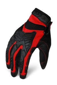 Ironclad EXO Motor Impact glove Work gloves, TPR Impact Protection, (1 Pair), EXO2-MIgR-02-S