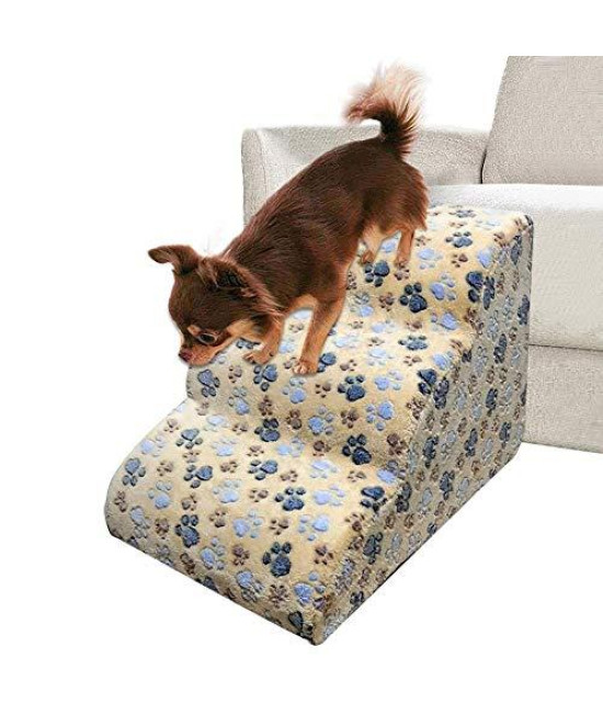 Luckycyc Pet Stairs, Dog Stairs Ladder Pet Stairs Step Dog Ramp Sofa Bed Ladder for Dogs and Cats, Best for Small to Large Pets, 23.62