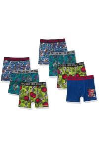 Jurassic World Boys Underwear Multipacks, AthleticBxrBr7pk, 4