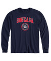 Ivysport Gonzaga University Bulldogs Long Sleeve Adult Unisex T-Shirt, Heritage, Navy, Large