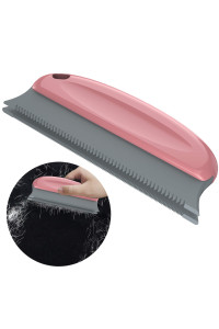 Meteou Pet Hair cleaning Remover Brush Pet Hair Detailer with Handle cat and Dog Hair Lint Remover Brush for cars Furniture carpet Sofa clothes Beds couches Blinds chairs BrickRed
