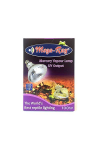 100w Mega Ray Mercury Vapor Bulb - with attached DBDPet