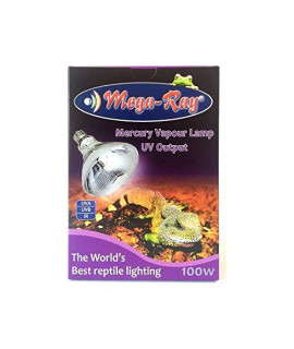 100w Mega Ray Mercury Vapor Bulb - with attached DBDPet