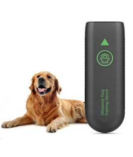 JZORI Anti Barking Control Device, 2 in 1 Rechargeable Ultrasonic Dog Bark Deterrent Dog Training Aid, 16.4 Ft Outdoor Indoor Sonic Anti-bark Repellent for Dogs, Built-in Rechargeable Battery