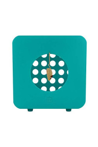 Kitty Kasas Duro Series Cat House, Recreation Cube with Hanging Toys, Teal (KKR1-115)