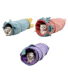 NA Funny Pet Cat Tunnel Play Tubes Balls Collapsible Crinkle Kitten Toys Puppy Indoor Outdoor Tube Winter Kitty Warm House Supplies (1)