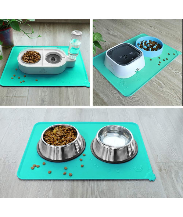 Envision Home 443301 Microfiber Pet Bowl Mat, 12.5 Inch x 21.5