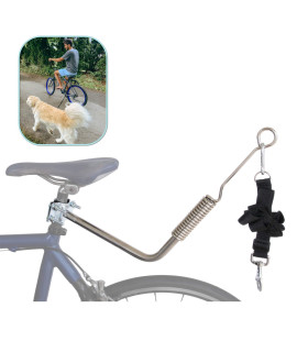 Lumintrail Dog Bike Leash Attachment for Hands Free Dog Walking and Exercise - Leash Included