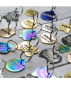 Engraved Dog Tags Personalized - Stainless Steel Engraved Dog Cat ID Tags Front & Back up to 8 Lines of Text Color Plating Gold, Rose Gold, Blue, Black, Nebula by PetANTastic