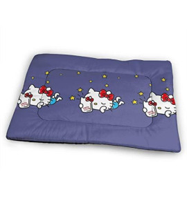 UHBBT Huge Pet Pad, Hello Kitty Soft Dog Bed Mat, Anti-Slip Pet Kennel Bed for Oversized Pet, 52"X34"