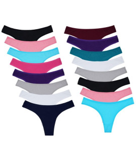 Sunm Boutique 16 Pack Womens Cotton Thongs Underwear Breathable Bikini Panties
