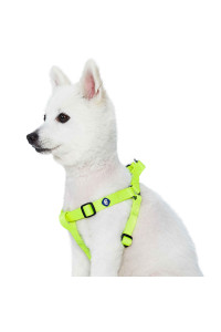 Blueberry Pet Essentials Classic Durable Solid Nylon Step-In Dog Harness, Chest Girth 165 - 215, Highlighter Yellow, Small, Adjustable Harnesses For Puppy Boy Girl Dogs