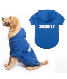 Bingpet Security Dog Hoodies Puppy Sweater Cold Weather Dog Coats Soft Brushed Fleece Pet Clothes Hooded Sweatshirt For Dog Cat