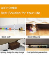 QIYIHOME Toy Blocker, Gap Bumper for Under Bed, Stop Pets Toys Going Under Bed or Sofa Couch, Easy to Install,7 Height 78 Length