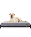 KOPEKS Fashion Modern Style Elevated Dog Bed with Foam Mattress - Raised Dog Beds for Large Dogs - Updated 2023 Version