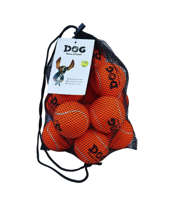 AMA SPORT Dog Pet Tennis Balls Toys Orange colour for Puppy Balls Small Medium Dogs,Designed for Dog Floating,Water-Hunting,Fetch,Fun Playing,Daily Exercise,mid-air catching A