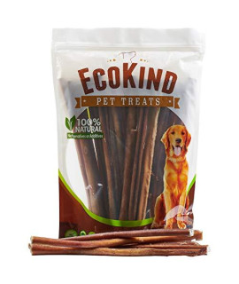EcoKind Pet Treats All-Natural Premium 12 Inch Bully Sticks for Dogs | 16 Oz. Bag | Delicious Protein Rich Dog Chews