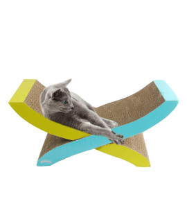 Pawise Cat Scratching Pad Scratching Cardboard Cat Scratcher Lounge Reversible Kitty Scratcher
