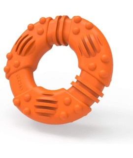 Freezable Dog chew Toys for Teething Dogs All Natural Rubber Puppy Teether cooling Toys for Small Dogs Puppies, Training Floating Interactive chew Ring Toys