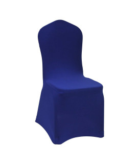WELMATcH Royal Blue Stretch Spandex chair covers - 12 PcS Banquet Events Party Universal Dining Decoration Scuba Elastic chair covers Premium (Royal Blue, 12)