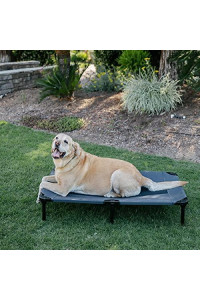 Lucky Dog 48'' Elevated Pet Bed Cot | Indoor & Outdoor Use | Gray
