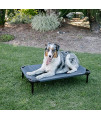 Lucky Dog 36'' Elevated Pet Bed Cot | Indoor & Outdoor Use | Gray