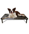 Lucky Dog 30'' Elevated Pet Bed Cot | Indoor & Outdoor Use | Gray