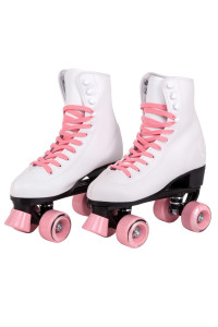 c SEVEN c7skates Quad Roller Skates Retro Design (candy Pink, Womens 8 Mens 7)