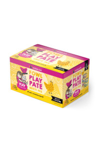 BFF PLAY - Best Feline Friend PatA Lovers, Aw Yeah, Fowl Play Yellow PatAs Variety Pack, 28oz can (Pack of 18)