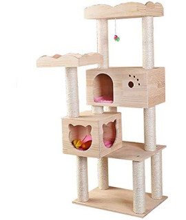 BAOFI Cat Scratching Post Activity Centre, Cat Tree Tower Condo Multi-Functional Wear-Resistant and Comfortable Multi-Layer Cat Scratching Cat Litter for Cat Climbing and Playing
