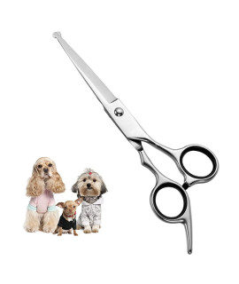 chibuy Dog grooming Scissors with Safety Round Tips, 4cR Stainless Steel Heavy-duty titanium coated Professional Pet grooming Scissors for Dogs, cats and furry Animals