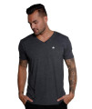 INTO THE AM V Neck T Shirts Men Fitted casual Essential Basic Undershirt Sleep Vneck Tshirt for guys (charcoal, XX-Large)