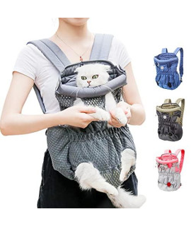 TOTTPED Dog Backpack Carrier for Small Dogs,Pet Carrier Mesh Ventilation Breathable for Puppy for Traveling, Hiking, Camping, Walking & Outdoor