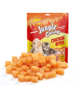 Jungle calling Soft chicken Treats for Dog and cat, Natural grain Free chewy Food Snacks for Training Rewards for Small Dogs, High Protein, 106 oz