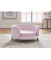 Enchanted Home Pet Rosie Sofa - Blush Pink