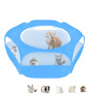 Xirgs Small Animal Playpen, Waterproof Small Pet Cage Tent Portable Outdoor Exercise Yard Fence With Top Cover Anti Escape Yardafence For Kittencatrabbitsbunnyhamsterguinea Pigchinchillas