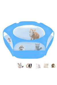 Xirgs Small Animal Playpen, Waterproof Small Pet Cage Tent Portable Outdoor Exercise Yard Fence With Top Cover Anti Escape Yardafence For Kittencatrabbitsbunnyhamsterguinea Pigchinchillas