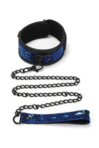 WhipSmart Diamond Collection - Diamond Pattern Collar and Leash (Blue)