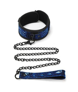 WhipSmart Diamond Collection - Diamond Pattern Collar and Leash (Blue)
