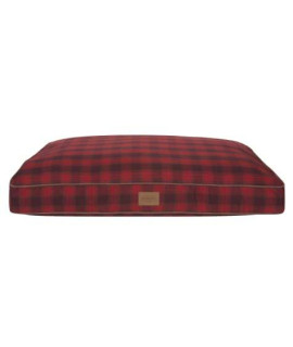 Plaid Pet Bed in Red Ombre, 36" L x 27" W. Ideal for Either Dogs and Cats, is Perfect and fits in Easily with Your existing Home Decor.