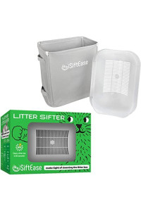 SiftEase Litter Box Cleaner Litter Sifter - No More Scooping | Works with Any Cat Litter Box to Clean Litter, Eliminate Odors, and Allows Reuse of The Litter