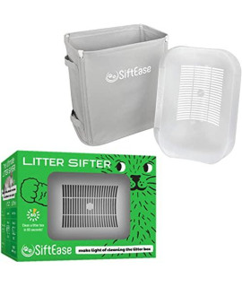 SiftEase Litter Box Cleaner Litter Sifter - No More Scooping | Works with Any Cat Litter Box to Clean Litter, Eliminate Odors, and Allows Reuse of The Litter