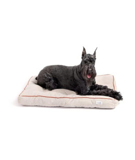 Midlee 40" x 28" Grey Tufted Dog Bed (Large 40" x 28")